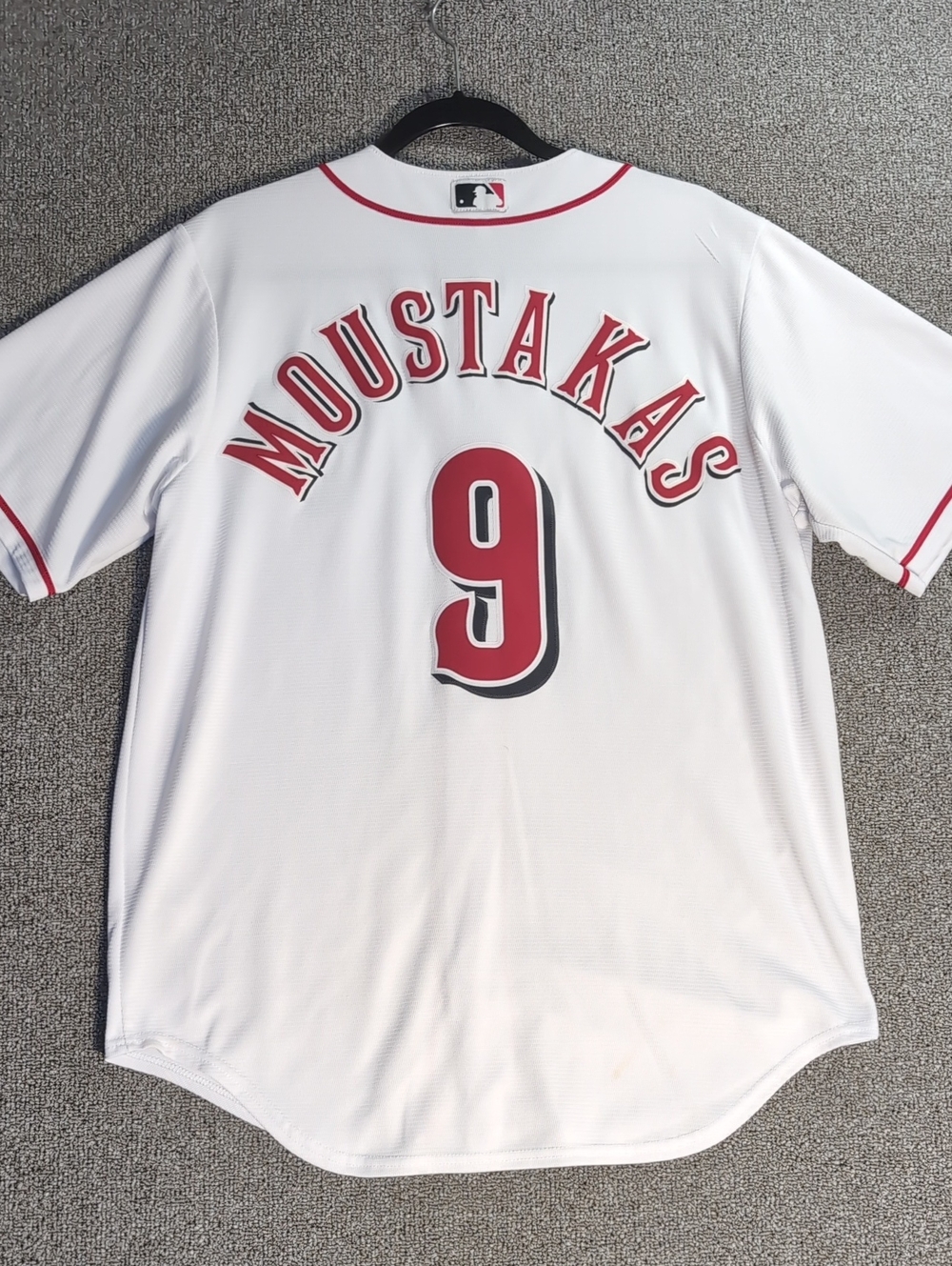 Nike Cincinnati Reds Mike Moustakas #9 MLB Stitched Baseball Jersey Medium White - Picture 2 of 12